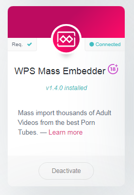Wps Mass Embedder plugin