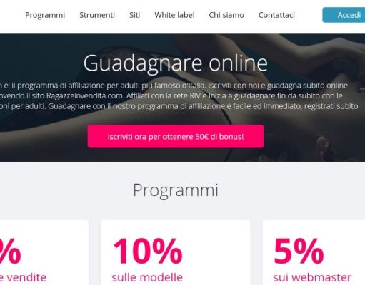 RIVcash programma affiliazione