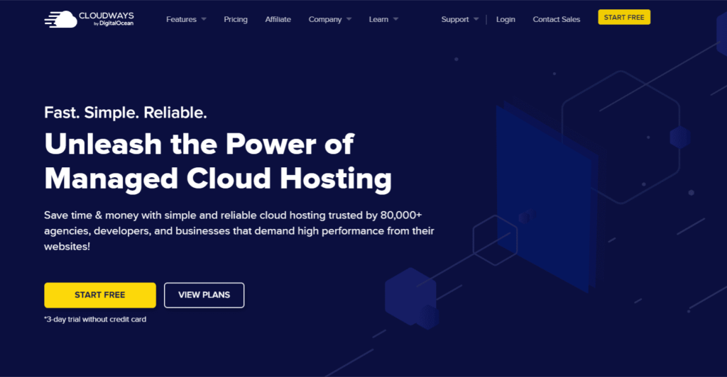 Cloudways hosting per siti adult